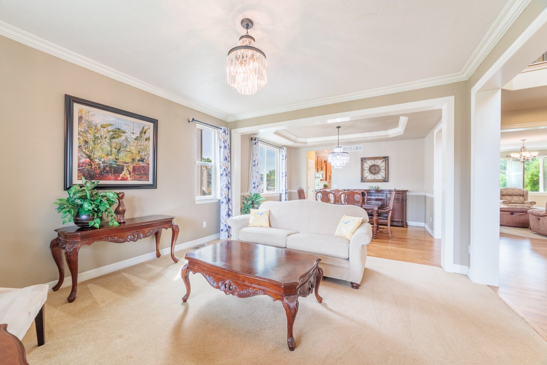 Formal living and dining spaces at 11806 N Beasly Rd